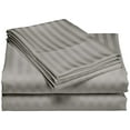 thumbnail image 4 of 1200 Thread Count 100% Cotton Stripe Sheet Set (California King, Gray), 4 of 4