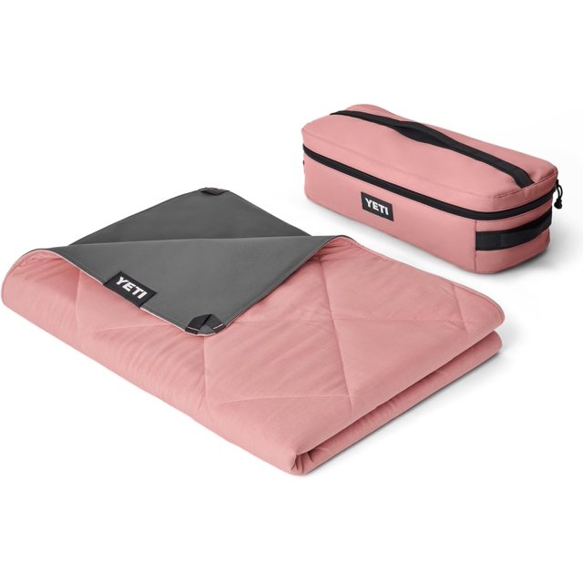 Couverture YETI Lowlands, Couverture Multi-Usage avec Sac de Voyage, Rose Grès