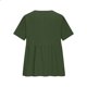 thumbnail image 5 of Craaazy Women's Casual V Neck Blouse, Solid Color Short Sleeve Button Down Shirt, Loose Fit Comfy Breathable Cotton Linen Tops for Daily Wear Gifts, 5 of 6