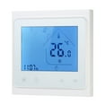 thumbnail image 2 of Mistaha 16A Programmable Electric Floor Heating Thermostat Temperature Controller Touchscreen LCD with Backlight Voice Control, 2 of 8