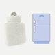 thumbnail image 4 of Mini botella de agua caliente con bolsa para manos y pies, para uso en la oficina o en el hogar, color blanco, portátil y cálida, 4 of 8