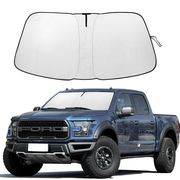 For Ford F150 2009-2014 Windshield Sunshade Window Sun Visor Protector Blocks UV