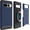 Magnetic Indigo Blue, variant on TUDIA Merge Case for Google Pixel 7 Pro (2022), Dual Layer Shockproof Slim Protective Cover, Metallic Slate