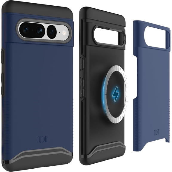 TUDIA Merge Case for Google Pixel 7 Pro (2022), MagSafe Compatible Dual Layer Shockproof Protective Cover, Indigo Blue