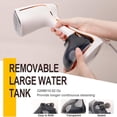 thumbnail image 4 of Handheld Garment Steamer Portable Fabric Steamer with Removable Water Tank Ideal for Home & Travel Use White US Plug, 4 of 6