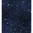thumbnail image 3 of Night Twin Size Duvet Cover Set, Star Filled Dark Sky Vivid Celestial Theme Cosmos Galactic Cluster Constellation, Decorative 2 Piece Bedding Set with 1 Pillow Sham, Dark Blue White, by Ambesonne, 3 of 3
