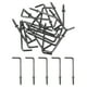 thumbnail image 1 of Ganchos en forma de L Uxcell, paquete de 20, ganchos de tornillo de ángulo recto de 2 pulgadas para colgar, bronce negro, 1 of 7