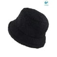 Deago Women Winter Bucket Hat Vintage Cloche Hats Warm Faux Fur Wool