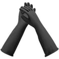 thumbnail image 4 of Black Rubber Gloves Extra Large, 22" Long Chemical Resistant Gloves,, 4 of 5