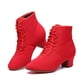 thumbnail image 2 of XIHAHA, zapatos de baile latino de salón de tela Oxford para mujer, zapatos modernos de Jazz, botas de baile con cordones, zapatillas deportivas para baile, 2 of 5