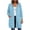 Light Blue, variant on Hurxie Women Casual Zip up Fleece Hoodies Tunic Sweatshirt Long Jacket Oversized Hoodie with Pockets Full Zipper Hooded for Fall Winter