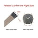thumbnail image 2 of Correa de reloj de piel de vaca Unique Bargains 15mm Negro con Herramienta, 2 of 6