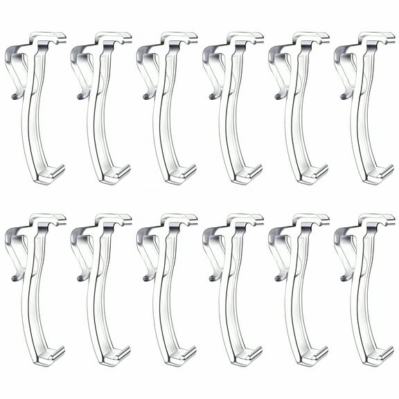 LAMIRO 12 Pack Blind Clips 2.5 Inch Blinds Parts Replacements Clear For Vertical