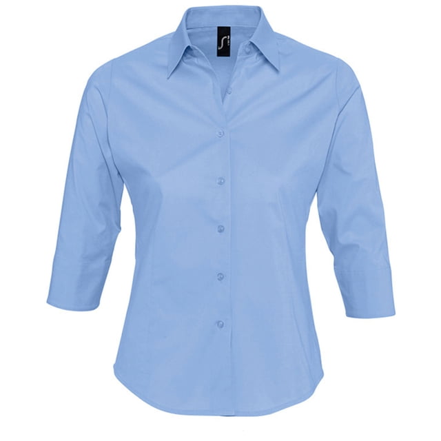 SOLS Womens Effect 3/4 Sleeve Fitted Work Shirt