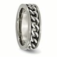 thumbnail image 4 of Titanium 7mm Chain Inlay Brushed Band Size 8.5, 4 of 6