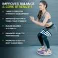 thumbnail image 4 of ProsourceFit Wooden Balance Board Core Non-Slip Wobble Trainer, 4 of 7
