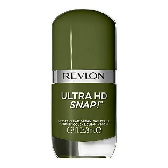 REVLON Ultra HD Snap Nail Polish, Glossy Nail Color, 100% Vegan Formula, Perfect for Spooky Halloween Nails, No Base and Top Coat Needed, 022 Commander in Chief, 0.27 fl. Oz.