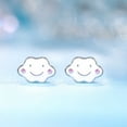 thumbnail image 3 of Limerencia Titanium Screw-on Earrings, Hypoallergenic, Lovely Cloud Shape, Suitable for Women With Sensitive Ears, 3 of 8