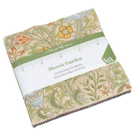 Fabric Richmond Va Morris Garden Moda Charm Pack by Moda from the V&A archives; 42 - 5