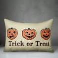 thumbnail image 3 of Creative Products Trick or Treat Pumpkins 14x20 Spun Poly Pillow, 3 of 3