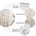 thumbnail image 6 of Shower Curtain Bathroom Set Country Colorful Flower Leaves on Vintage Waterproof Fabric Shower Curtains with Grommets&Hooks, Summer Floral Privacy Bath Curtain for Bathtub 60x72in, 6 of 9