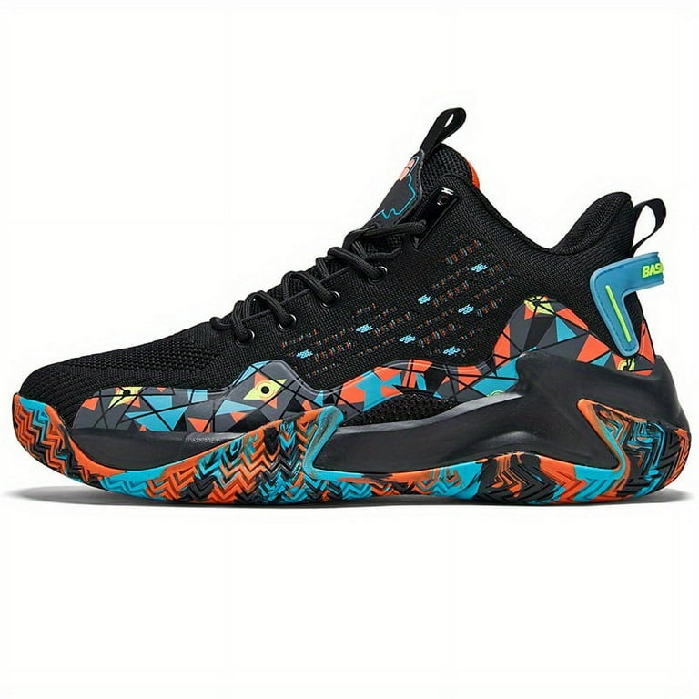 High Performance Men s Basketball Shoes Breathable Design Non Slip Soles and Shock Absorption Walmart
