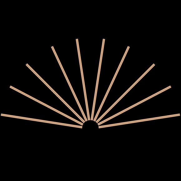 3mm Copper Round Rod, Favordrory 10PCS Copper Round Rods Lathe Bar Stock, 3mm in Diameter 100mm in Length