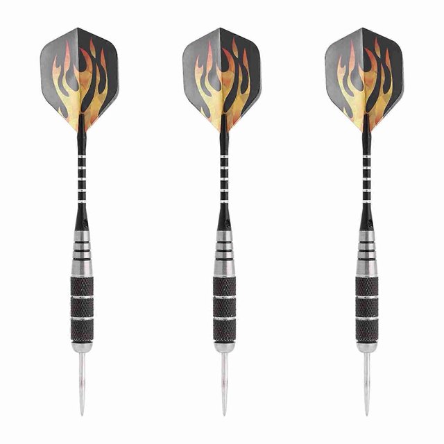 Lot de 3 fléchettes de 155 mm avec impression laser et ailettes en PET (L4)