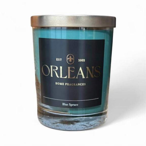 Orleans Home Fragrances. 11oz Candle - Blue Spruce.