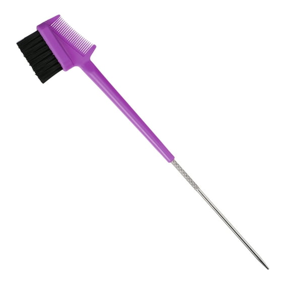 Dual Comb Eyebrow Brushes, Eyelash Comb Eyebrow Brush for Women, Eyelash Eyebrow Travel Makeup Tool, Purple 8.15 Length