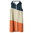 thumbnail image 4 of Lmnyox Long Hooded Vest for Women Sleeveless Zip Up Casual Jacket Coat Fashion Side Slit Vest Outerwear, 4 of 6