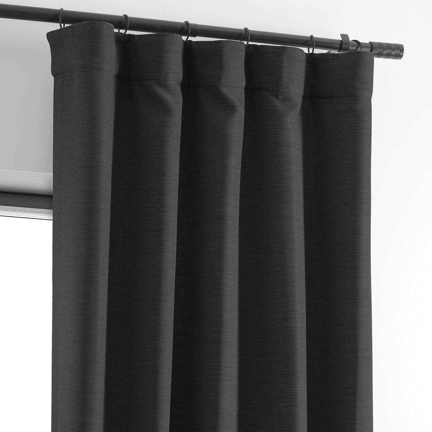 Half Price Drapes Smoked Truffle Bellino Textured Faux Linen Room Darkening Curtains For Bedroom & Living Room Curtains(1 Panel), Curtains 120 Inches Long, 50W X 120L