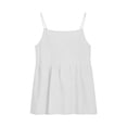 thumbnail image 4 of Linen Tank Tops for Women Summer Solid Spaghetti Strap Button down V Neck Camisole Lightweight Tank Top Size L, 4 of 5