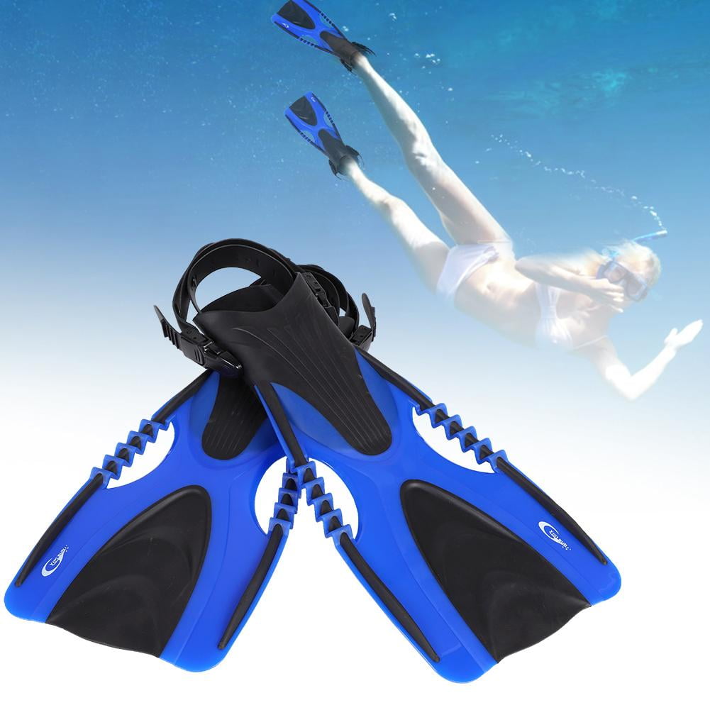 Adult Adjustable Flippers Fins Swimming Diving Surfing Fins Yellow X-Large 