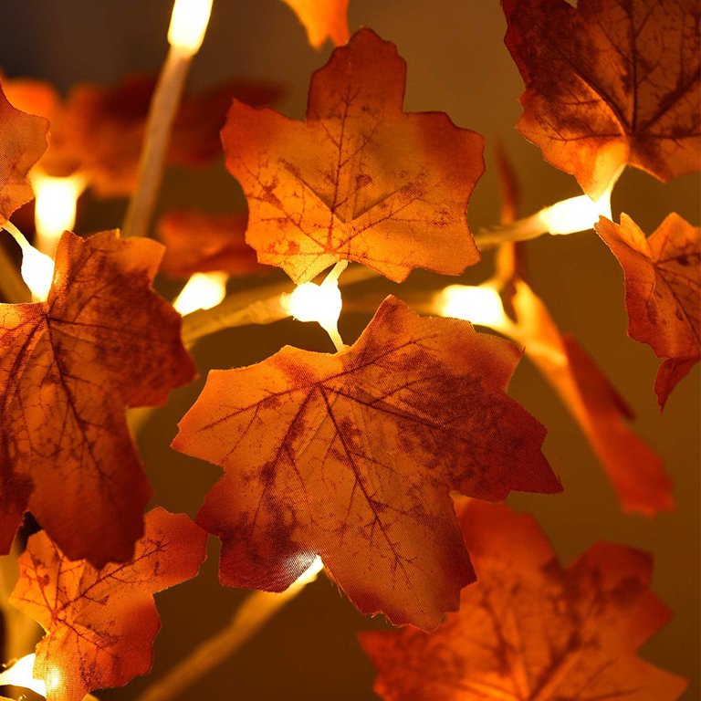 Fall Brown Maple Leaf Tree Decor