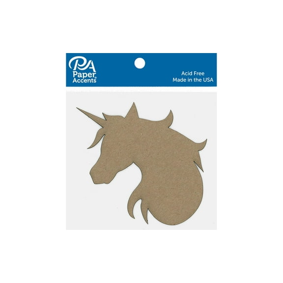 Chip Shape 6pc Unicorn Head Natural