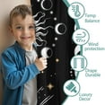 thumbnail image 3 of Blackout Kids Curtains,Black Gothic Sun Moon Hand Pattern Childrens Insulated Curtains Set Of 2,Bedroom Essentials,Toddler Room Decor 52x84in(132x213cm), 3 of 5