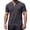 Dark Gray, variant on TIANZEN 2026 Summer Men's Casual Solid Color Long Sleeved V Neck T Shirt For Outerwear 3xlt Shirts for Men Big And Tall