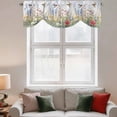 thumbnail image 3 of Tie Up Valances for Windows, Spring Floral Adjustable Valance Curtains Window Treatment for Living Room/Bedroom, Botanical Blossom Seasonal Wildflower Rod Pocket Kitchen Curtains & Drapes 54x18 Inch, 3 of 9