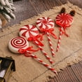 thumbnail image 3 of 4 Pcs Christmas Candy Lollipop Ornaments, 8.3in Candy Cane Hanging Decor Fake Candy Canes Peppermint Christmas Tree Decoration Cupcake Candy Crafts Pendant Xmas Tree Party Supplies, 3 of 7