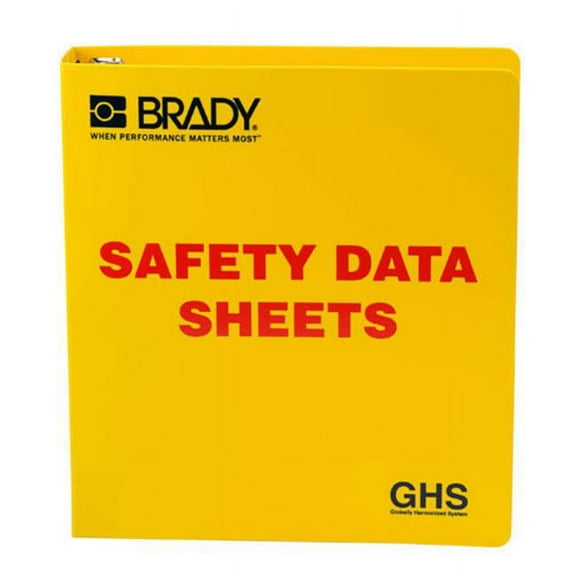 Brady Binder, Safety Data Sheets, 11 3/4 in W, 11 5/8 in H 121183