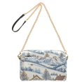 thumbnail image 2 of FORMRS Women Crossbody Purse with Chain Strap Vegan Leather Shoulder Handbag, Blue Snowy Mountain, 2 of 7
