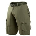 thumbnail image 3 of Bcfgryg Male Summer Shorts Pockets Cargo Sports Pocket Button Pants Cargo Shorts Men Green 29, 3 of 5