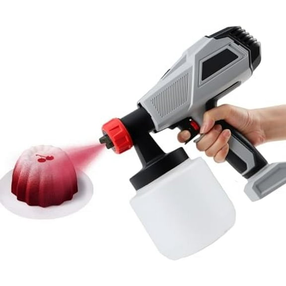 500W Chocolate Spray Gun for Cake Decorating,Electric Airbrush Gun with 3 Nozzles(1.3mm/1.8mm/2.6mm)，Adjustable Mist, Portable Baking Sprayer for Chocolate,Candy,Desserts,DIY Baker Tools
