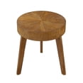 thumbnail image 7 of Gexpusm 15.75"Round End Tables, Modern Small Side Table for Living Room, Solid Wood, Dark Brown, 7 of 7
