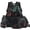 Black Cat Red Rose, variant on Yspwyqan Fire White Wolf 4Pcs Kids Backpack Set with Lunch Box Pencil Case Water Bottle, Lightweight Large Capacity Boys Backpack Set for Elementary School