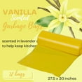 thumbnail image 2 of Home Smart Vanilla Scented Garbage Bags, 27.5x35in (Pack of 2, 24 Total) 26 Gallon Yellow Robust Leak Proof Plastic Trash Bag Office Kitchen Household Cleaning Supply & Bonus Snoep in Beperkte Oplage, 2 of 7