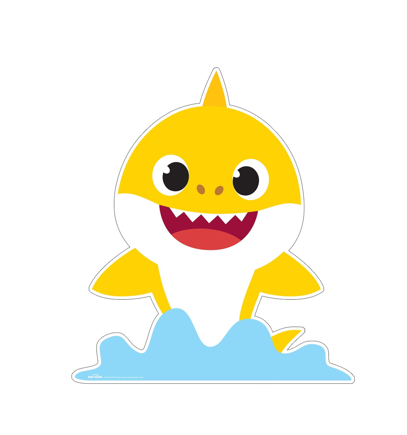 Download Baby Shark Cardboard Stand-Up, 4ft, Motion-Activated Music ...