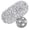 Bubbles-clear Gray, variant on Pebbles Bath Mat Clear Non-Slip Bathtub Mat with Suction Cups, Drain Holes for Bathroom Showers, Tub, Machine Washable, Latex Free Safe Shower Mats, Oval 27 x 14 Inch