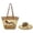 Red, variant on 2-Piece Woven Beach Tote and Straw Hat Set for Women Summer